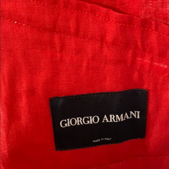 Red crop blazer - Picture 3 of 6